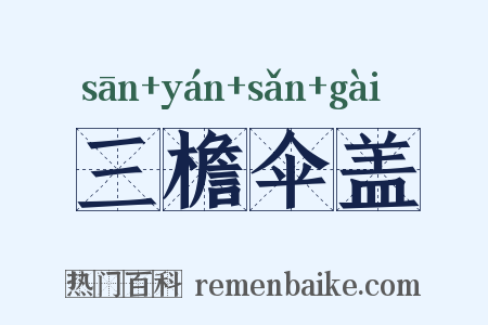 三檐伞盖是什么意思的图片